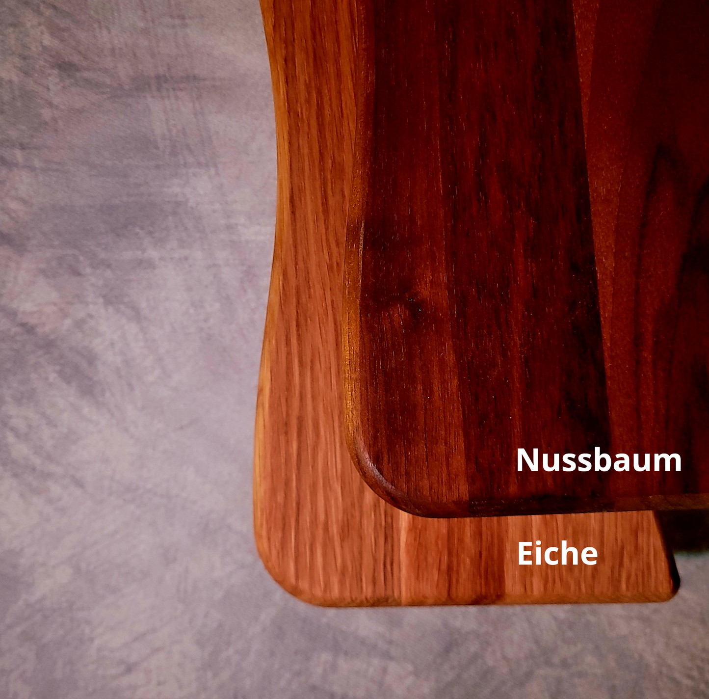 Eiche und Nussbaum