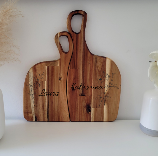 Paarbrettchen Einklang mit kleiner Blume