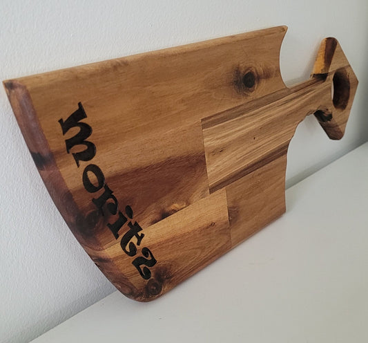 Schwertbrettchen mit Gravur