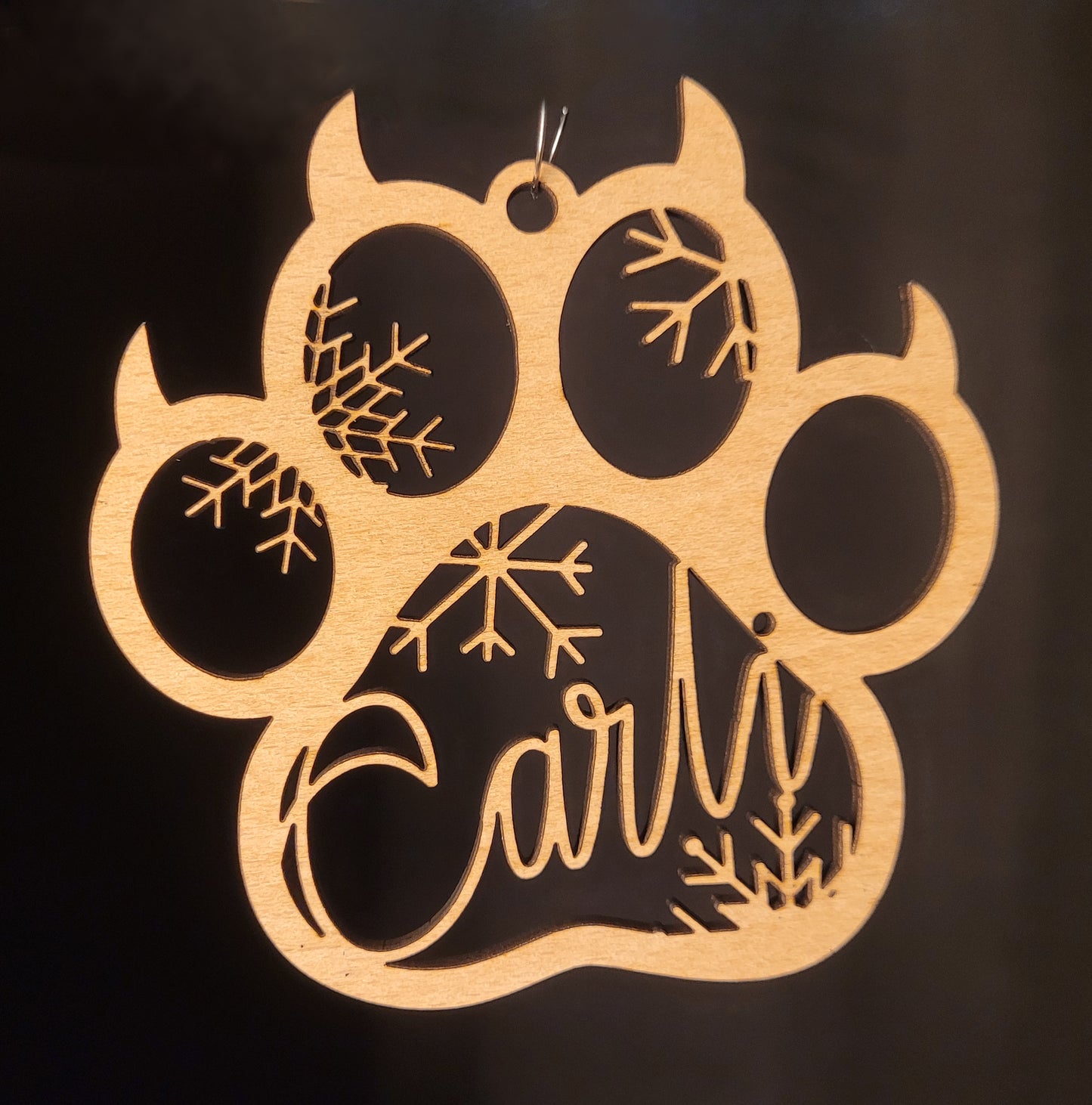 Weihnachtsanhänger Katzenpfote