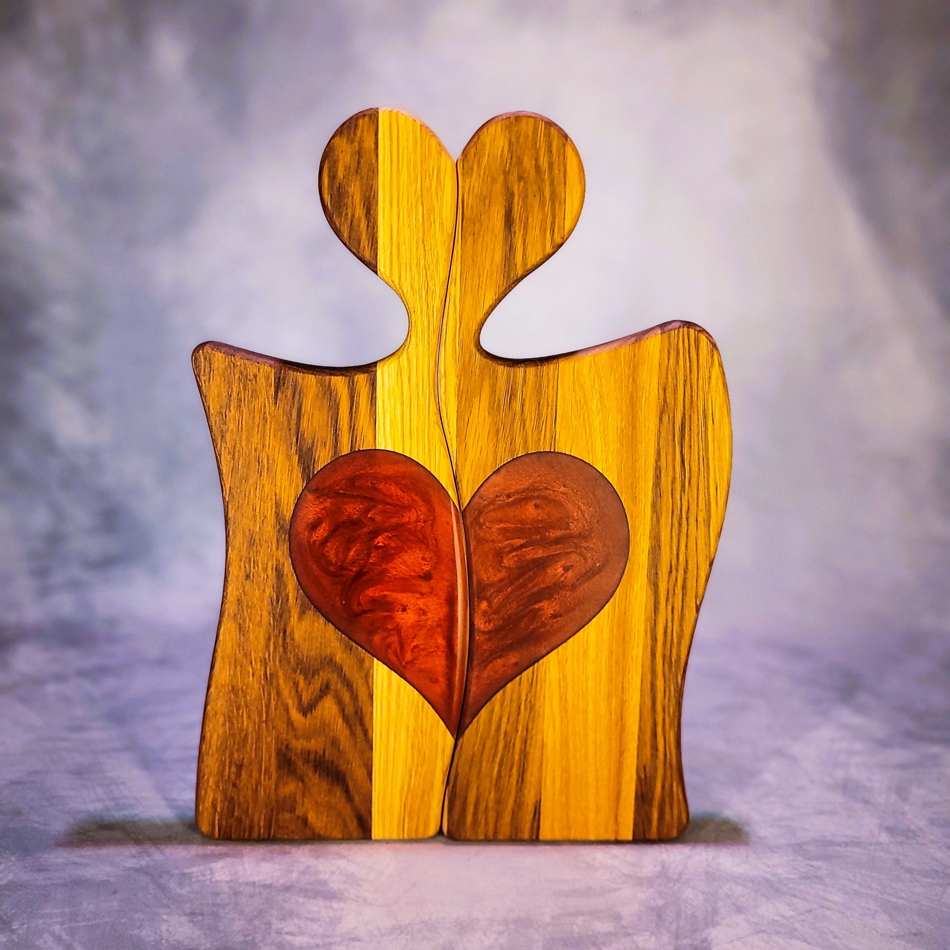 Paarbrettchen Doppelherz frontal