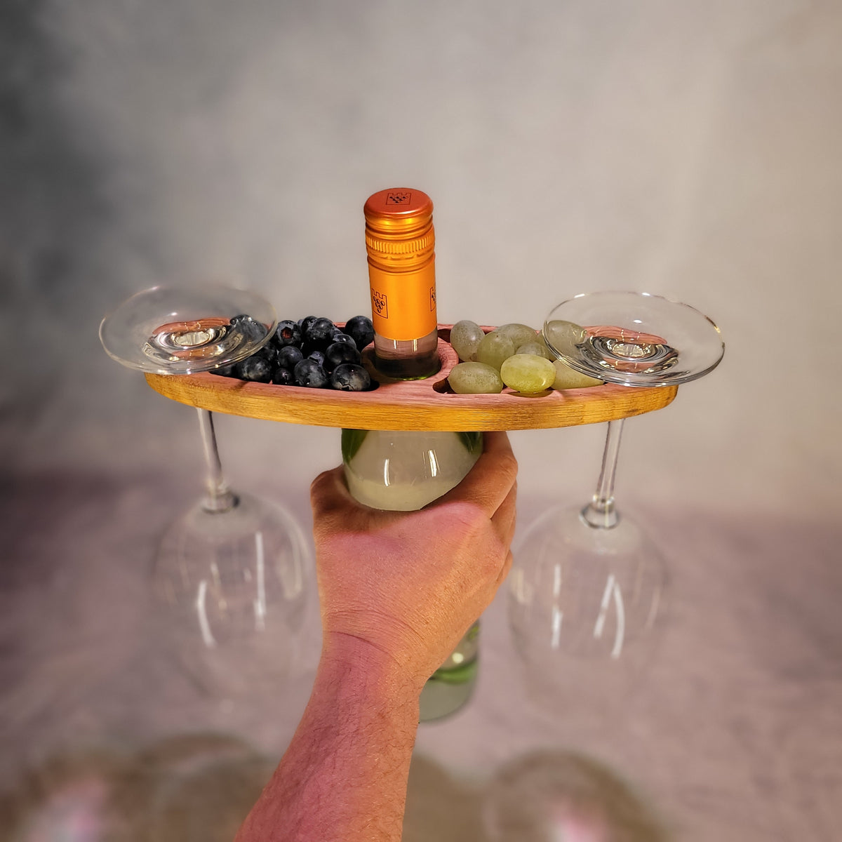 Weinbutler / Weinglashalter für 2 Gläser –